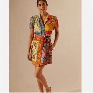 Farm Rio printed shirt dress